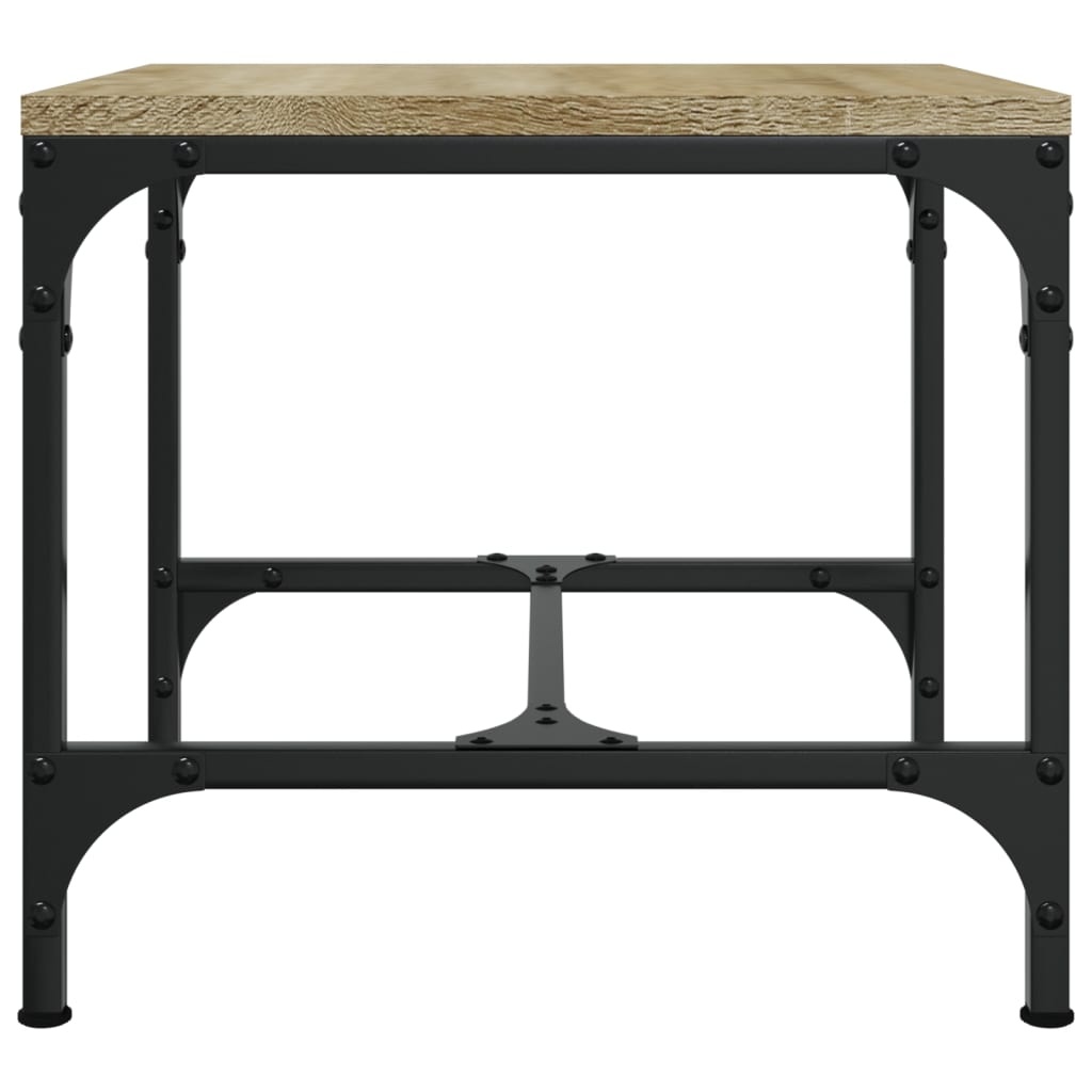 VidaXL Bijzettafel 40x40x35 cm bewerkt hout sonoma eikenkleurig
