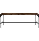 VidaXL Salontafel 100x50x35 cm bewerkt hout gerookt eikenkleurig