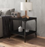 VidaXL Bijzettafels 2 st 40x40x40 cm bewerkt hout zwart