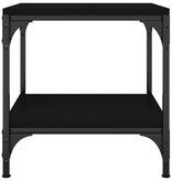 VidaXL Bijzettafel 40x40x40 cm bewerkt hout zwart