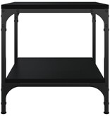 VidaXL Bijzettafel 40x40x40 cm bewerkt hout zwart