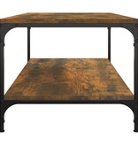 VidaXL Salontafel 80x50x40 cm bewerkt hout gerookt eikenkleurig