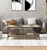 VidaXL Salontafel 80x50x40 cm bewerkt hout sonoma eikenkleurig