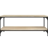 VidaXL Salontafel 80x50x40 cm bewerkt hout sonoma eikenkleurig