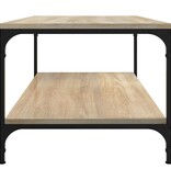 VidaXL Salontafel 80x50x40 cm bewerkt hout sonoma eikenkleurig