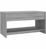VidaXL Salontafel 102x50x52,5 cm bewerkt hout grijs sonoma eikenkleur
