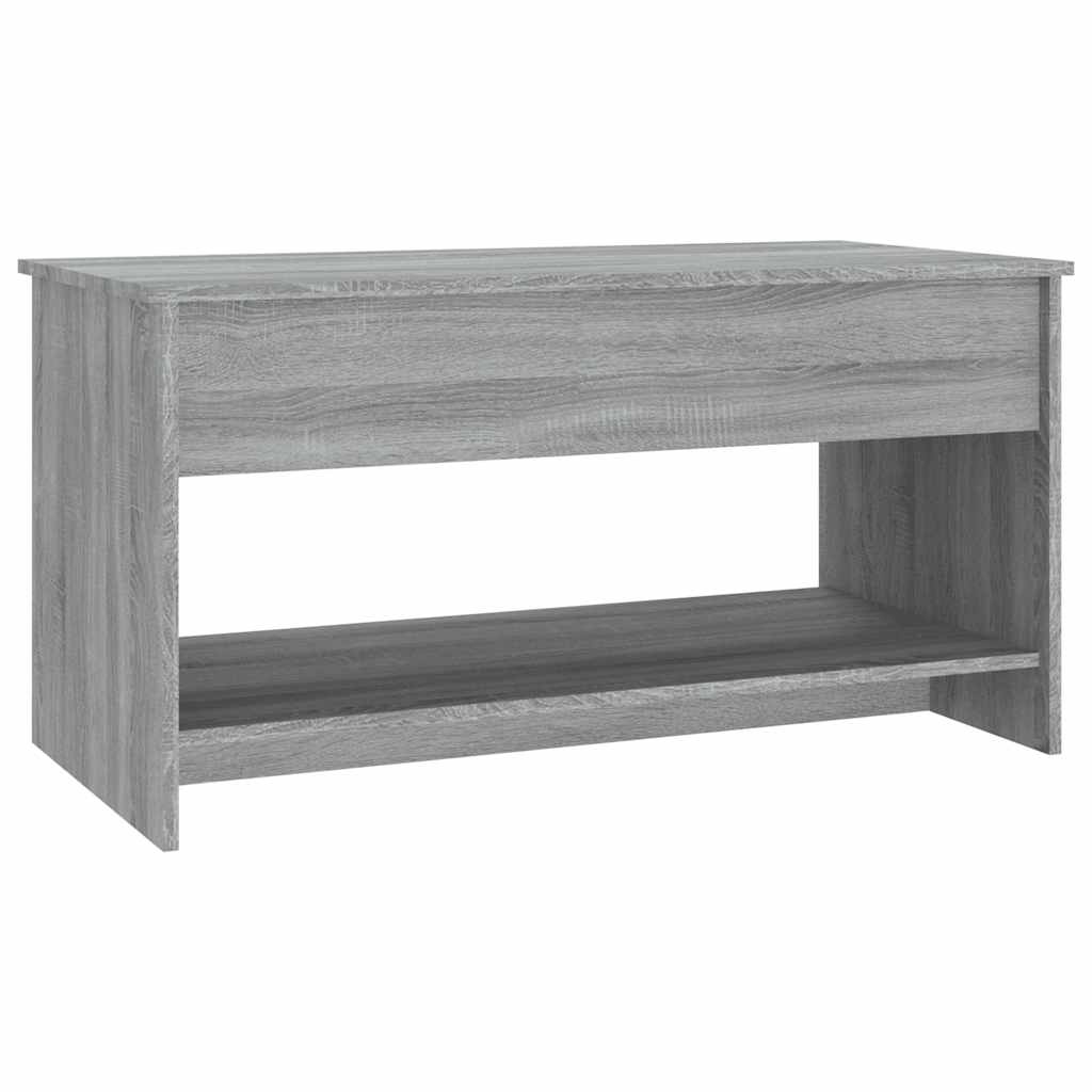 VidaXL Salontafel 102x50x52,5 cm bewerkt hout grijs sonoma eikenkleur