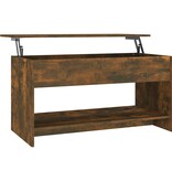 VidaXL Salontafel 102x50x52,5 cm bewerkt hout gerookt eikenkleurig