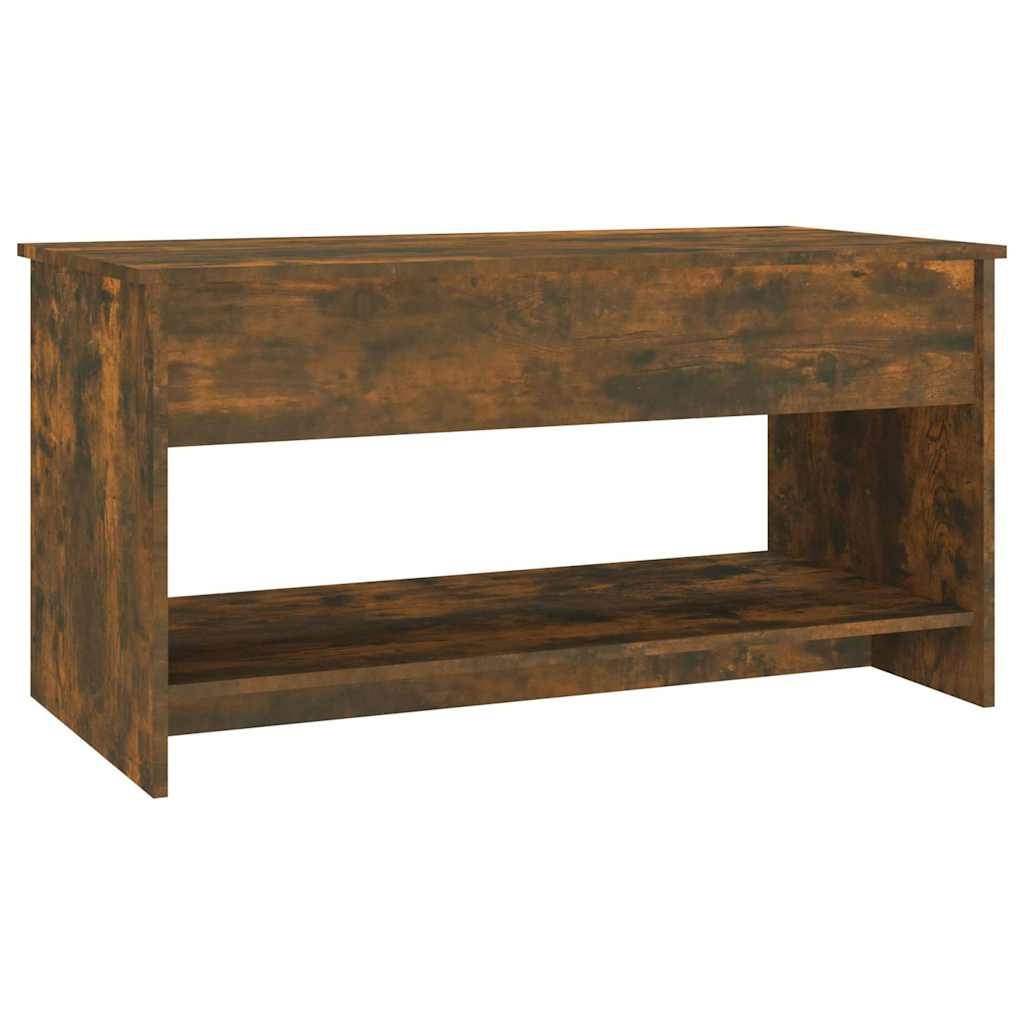 VidaXL Salontafel 102x50x52,5 cm bewerkt hout gerookt eikenkleurig