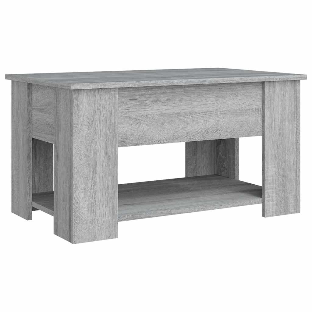 VidaXL Salontafel 79x49x41 cm bewerkt hout grijs sonoma eikenkleurig