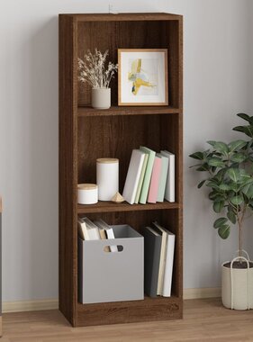 VidaXL Boekenkast 40x24x109 cm bewerkt hout bruin eikenkleur