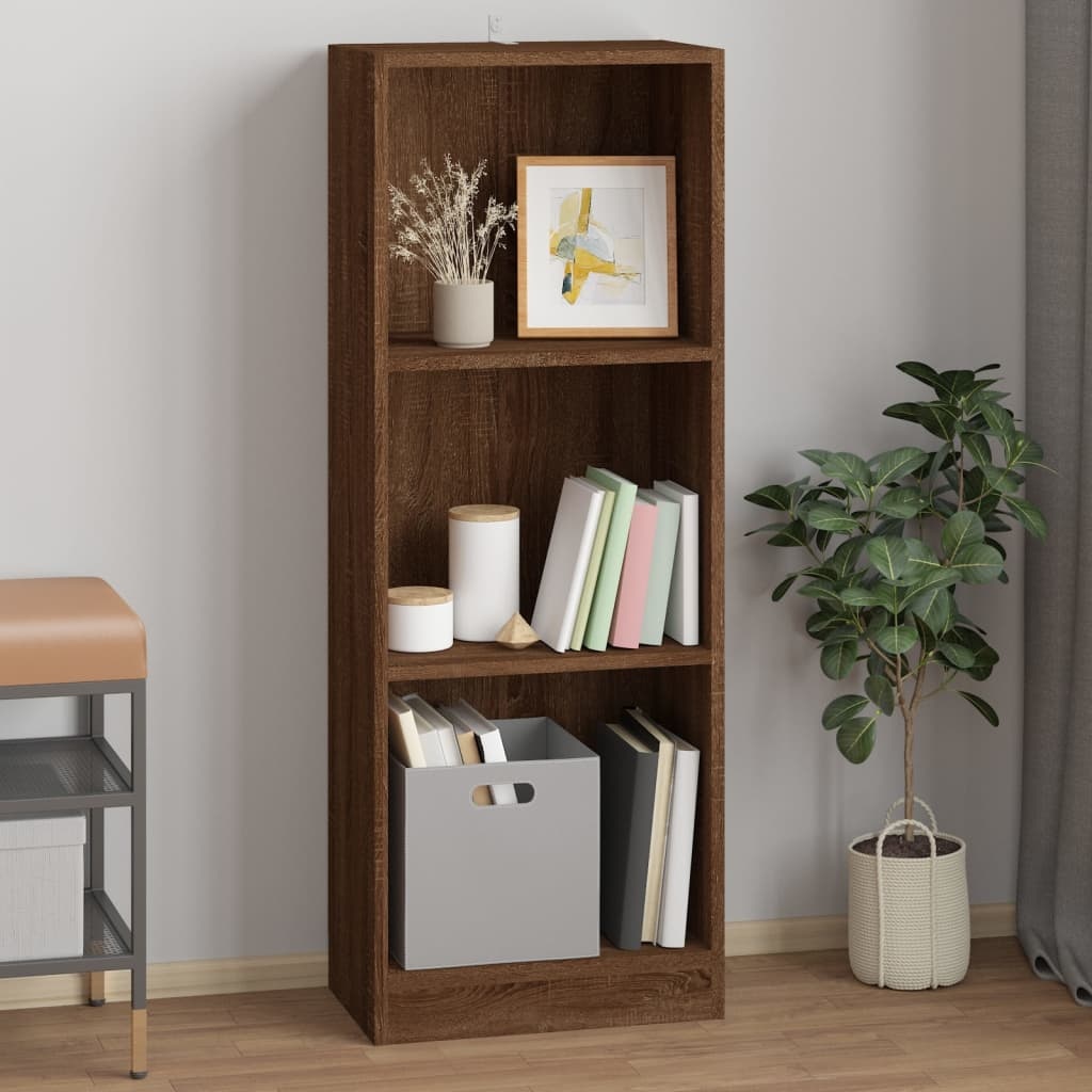 VidaXL Boekenkast 40x24x109 cm bewerkt hout bruin eikenkleur