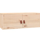 VidaXL Wandkasten 2 st 80x30x30 cm massief grenenhout