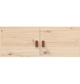 VidaXL Wandkasten 2 st 80x30x30 cm massief grenenhout