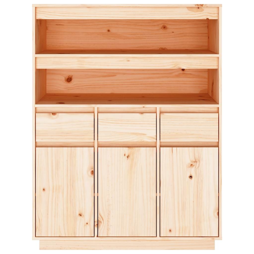 VidaXL Hoge kast 89x40x116,5 cm massief grenenhout