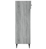 VidaXL Schoenenkast 30x35x105 cm bewerkt hout grijs sonoma eikenkleur