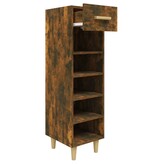 VidaXL Schoenenkast 30x35x105 cm bewerkt hout gerookt eikenkleurig