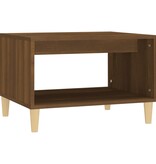 VidaXL Salontafel 60x50x40 cm bewerkt hout bruin eikenkleur