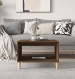 VidaXL Salontafel 60x50x40 cm bewerkt hout bruin eikenkleur