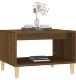 VidaXL Salontafel 60x50x40 cm bewerkt hout bruin eikenkleur