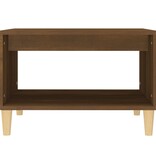 VidaXL Salontafel 60x50x40 cm bewerkt hout bruin eikenkleur