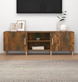 VidaXL Tv-meubel 150x30x50 cm bewerkt hout gerookt eikenkleurig