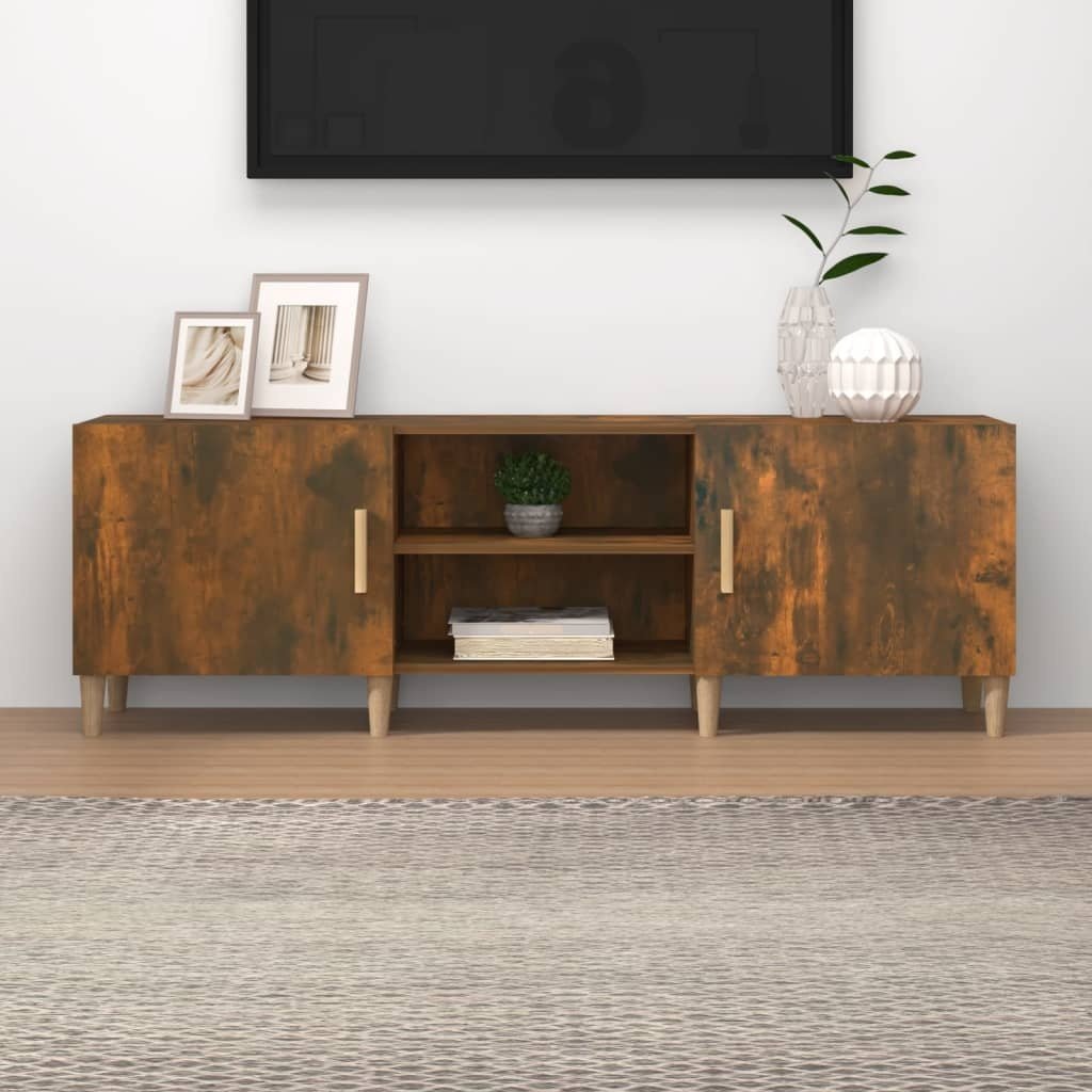 VidaXL Tv-meubel 150x30x50 cm bewerkt hout gerookt eikenkleurig