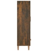 VidaXL Hoge kast 70x31x115 cm bewerkt hout gerookt eikenkleurig