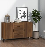 VidaXL Dressoir 100x36x60 cm bewerkt hout bruin eikenkleur