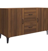 VidaXL Dressoir 100x36x60 cm bewerkt hout bruin eikenkleur
