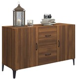 VidaXL Dressoir 100x36x60 cm bewerkt hout bruin eikenkleur