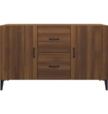 VidaXL Dressoir 100x36x60 cm bewerkt hout bruin eikenkleur