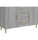 VidaXL Dressoir 100x36x60 cm bewerkt hout grijs sonoma eikenkleurig