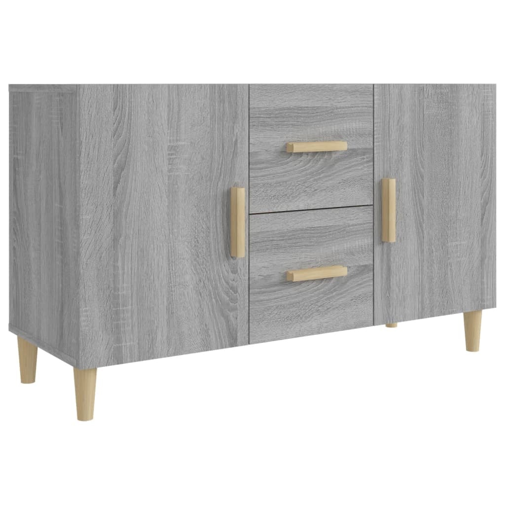 VidaXL Dressoir 100x36x60 cm bewerkt hout grijs sonoma eikenkleurig