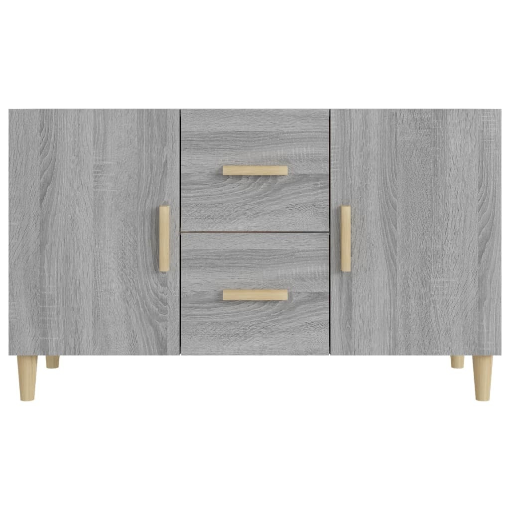 VidaXL Dressoir 100x36x60 cm bewerkt hout grijs sonoma eikenkleurig