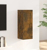 VidaXL Wandkast 35x34x90 cm bewerkt hout gerookt eikenkleurig