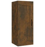 VidaXL Wandkast 35x34x90 cm bewerkt hout gerookt eikenkleurig