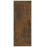 VidaXL Wandkast 35x34x90 cm bewerkt hout gerookt eikenkleurig