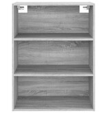 VidaXL Hangkast 69,5x32,5x90 cm grijs sonoma eikenkleurig