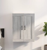 VidaXL Hangkast 69,5x32,5x90 cm grijs sonoma eikenkleurig