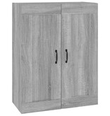 VidaXL Hangkast 69,5x32,5x90 cm grijs sonoma eikenkleurig