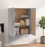 VidaXL Hangkast 69,5x32,5x90 cm grijs sonoma eikenkleurig