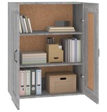 VidaXL Hangkast 69,5x32,5x90 cm grijs sonoma eikenkleurig