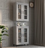 VidaXL Hangkast 69,5x34x90 cm grijs sonoma eikenkleurig