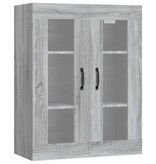 VidaXL Hangkast 69,5x34x90 cm grijs sonoma eikenkleurig