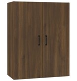 VidaXL Hangkast 69,5x34x90 cm bewerkt hout bruin eikenkleur