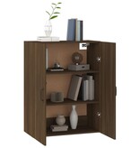 VidaXL Hangkast 69,5x34x90 cm bewerkt hout bruin eikenkleur