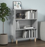 VidaXL Dressoir 69,5x32,5x90 cm bewerkt hout grijs sonoma eikenkleurig