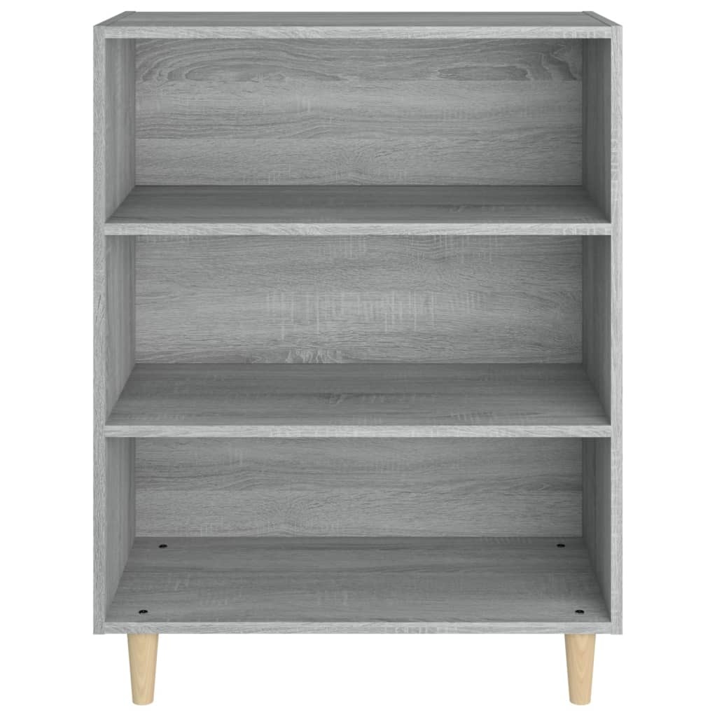 VidaXL Dressoir 69,5x32,5x90 cm bewerkt hout grijs sonoma eikenkleurig