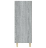 VidaXL Dressoir 69,5x32,5x90 cm bewerkt hout grijs sonoma eikenkleurig